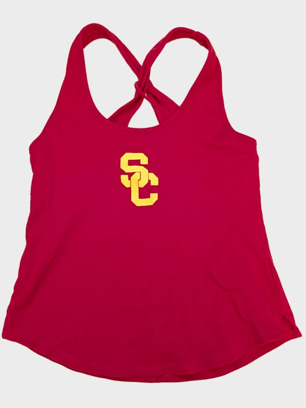 USC Trojans Tank Top Womens XS Red Logo Collegiate University Casual Summer